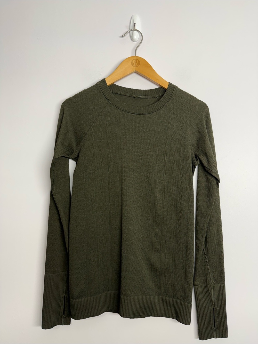 Lululemon Rest Less Pullover Dark Olive Size 8